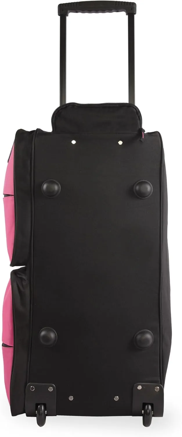 Pacific Coast Signature 30" Large Rolling Duffel Bag, Pink, One Size