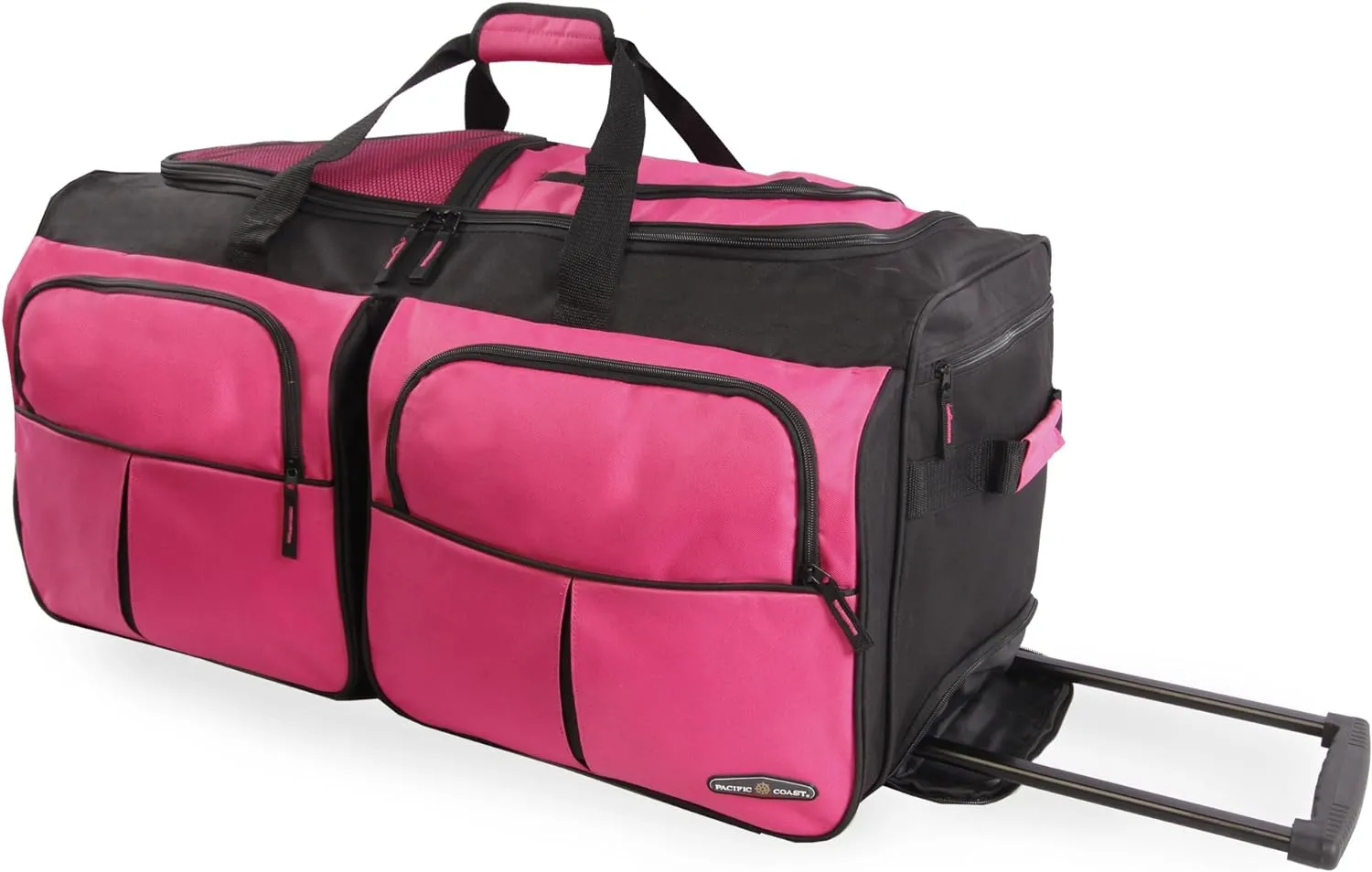 Pacific Coast Signature 30" Large Rolling Duffel Bag, Pink, One Size