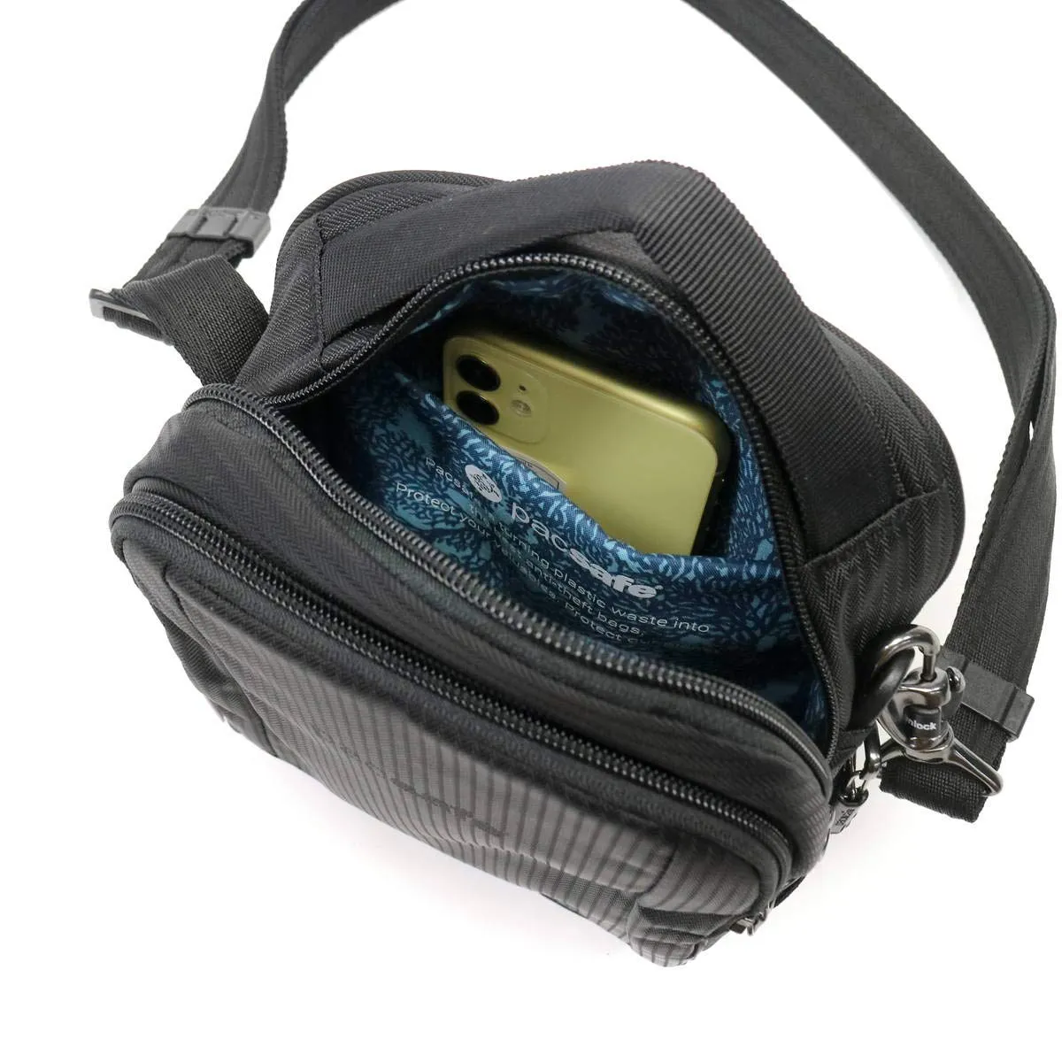 PacSafe Metrosafe LS100 3 Liter Anti Theft Crossbody/Shoulder Bag-Fits 7 inch Tablet