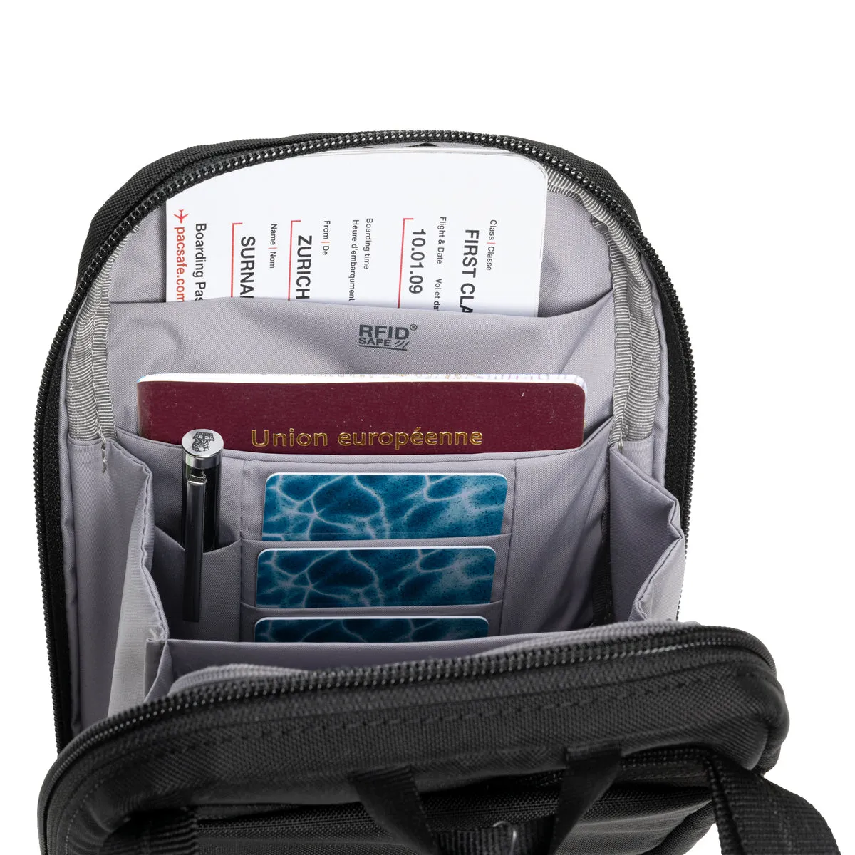 Pacsafe RFIDsafe Tech Crossbody pouch 11060100 Black