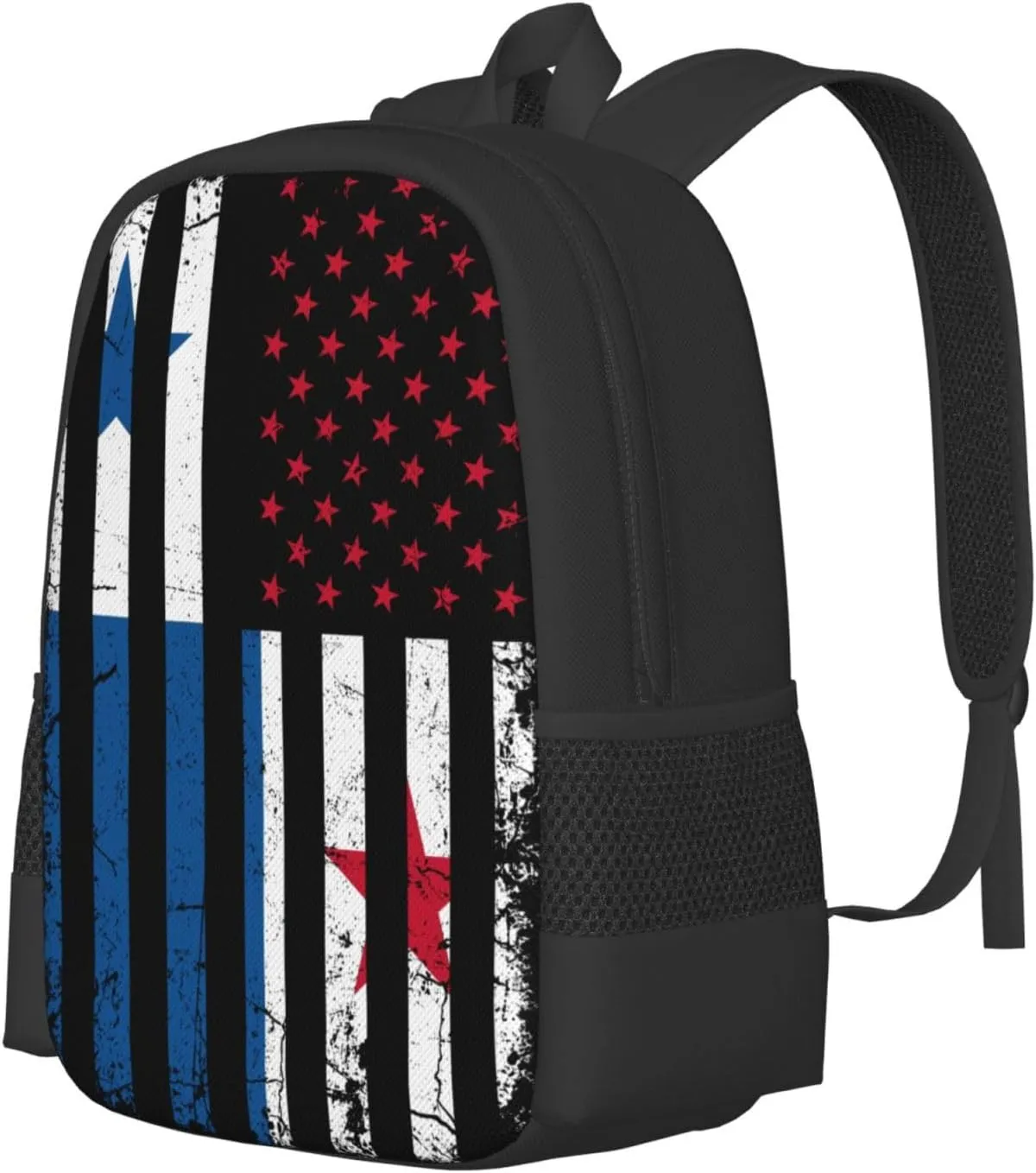 Panamanian American Flag Panama America Roots Casual Backpacks Large Capacity Backpack Laptop Rucksack Sport Daypack Commuter Bags with Adjustable Strap for Traveling Camping