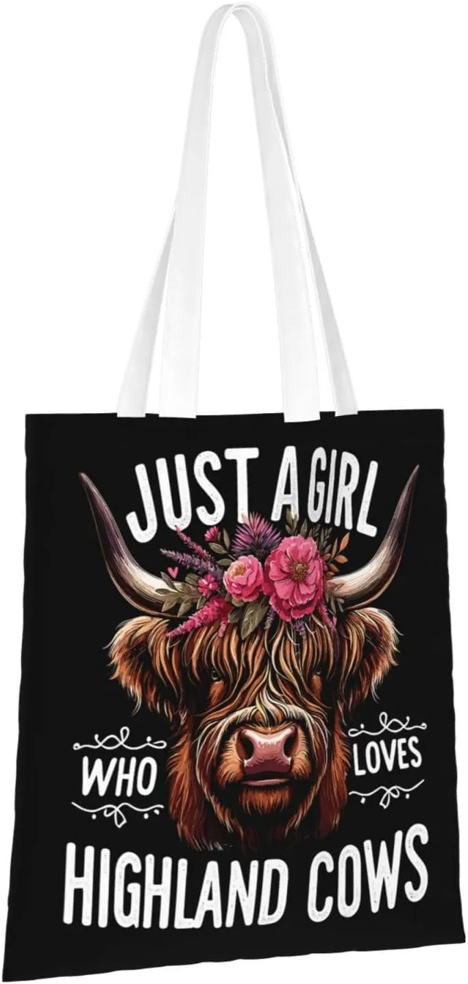 Papa Of The Birthday Girls Cow Tote Bag Reusable Shoulder Tote Bag For Women Lady Vacation, Shopping, Work