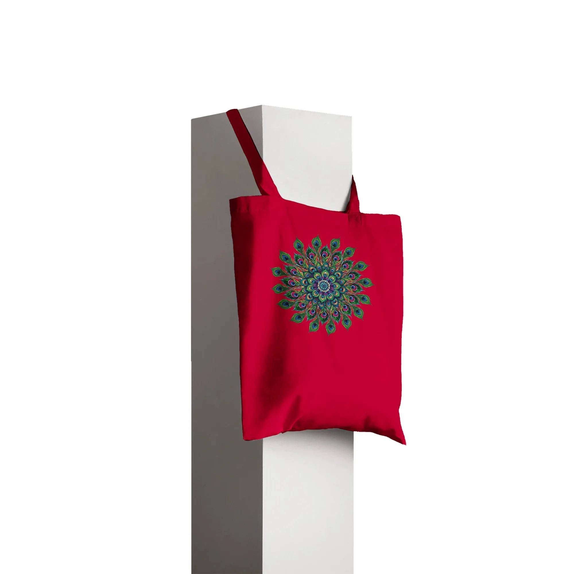 Peacock Mandala Tote Bag
