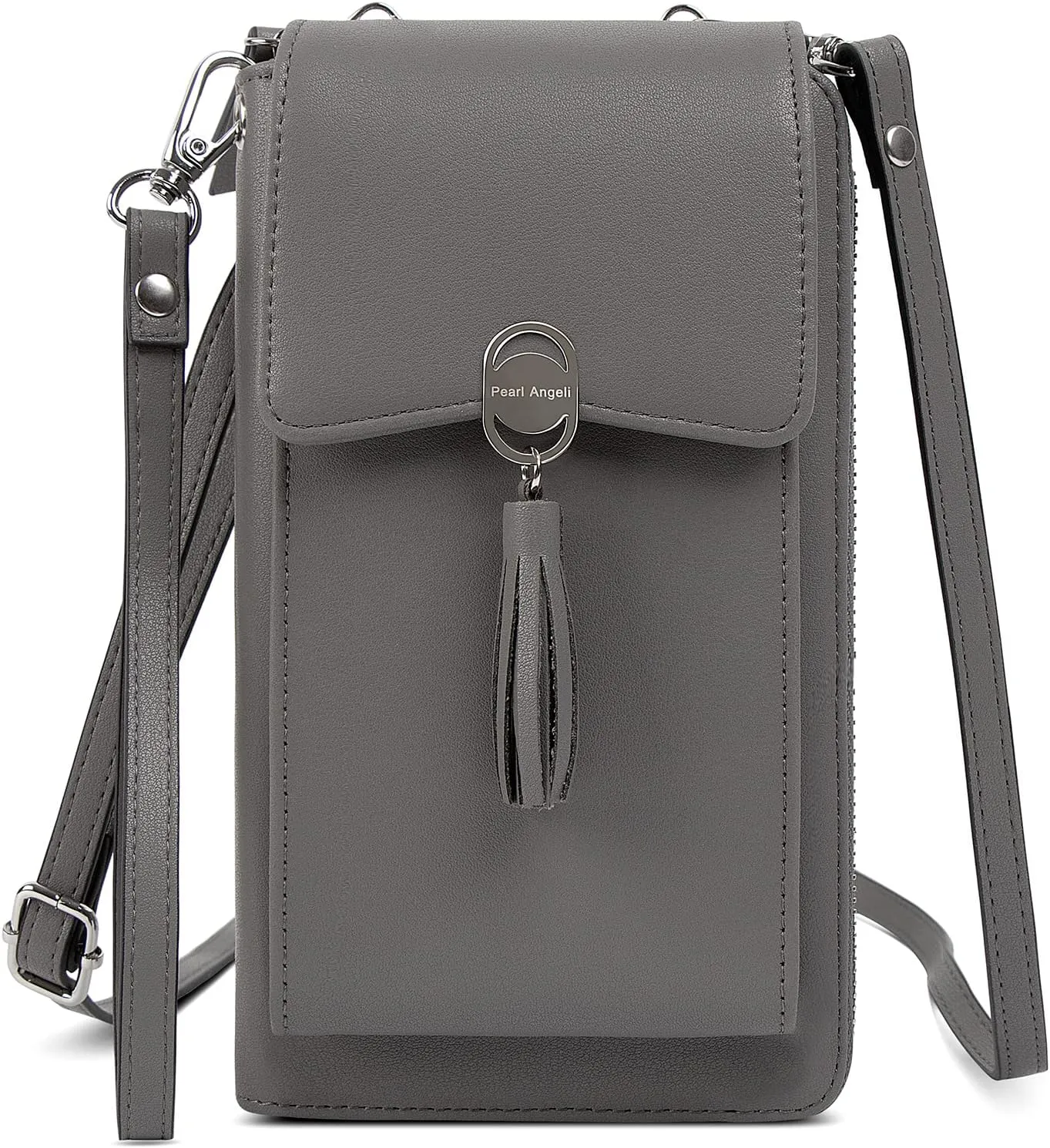 Pearl Angeli Small Crossbody Bag RFID Phone Wallet Women Cellphone Credit Card Purse with Adjustable Shoulder Strap