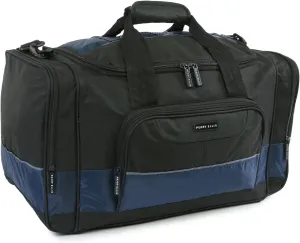 Perry Ellis 22" Business Duffel Bag, Black/Navy, One Size