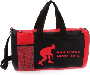 Personalized Kids 18 Inch Sport Duffel Bag With Custom Name & Text - Wrestling