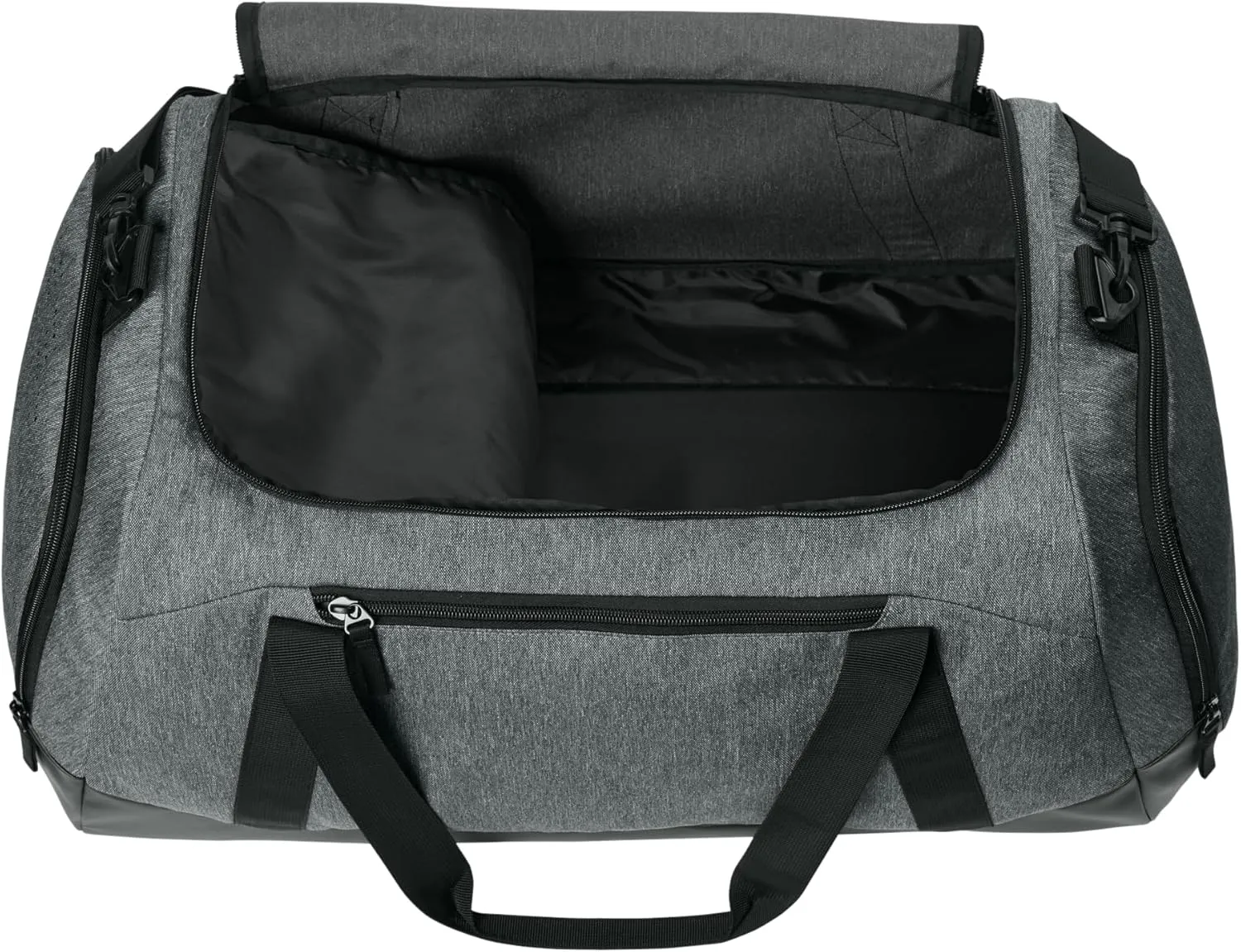 Personalized Large Sports Duffel Gym Bag for Women with Shoe Compartment, Durable Duffle Bag for Travel and Fitness, Spacious Storage, Adjustable Strap (Custom Upload, Grey)