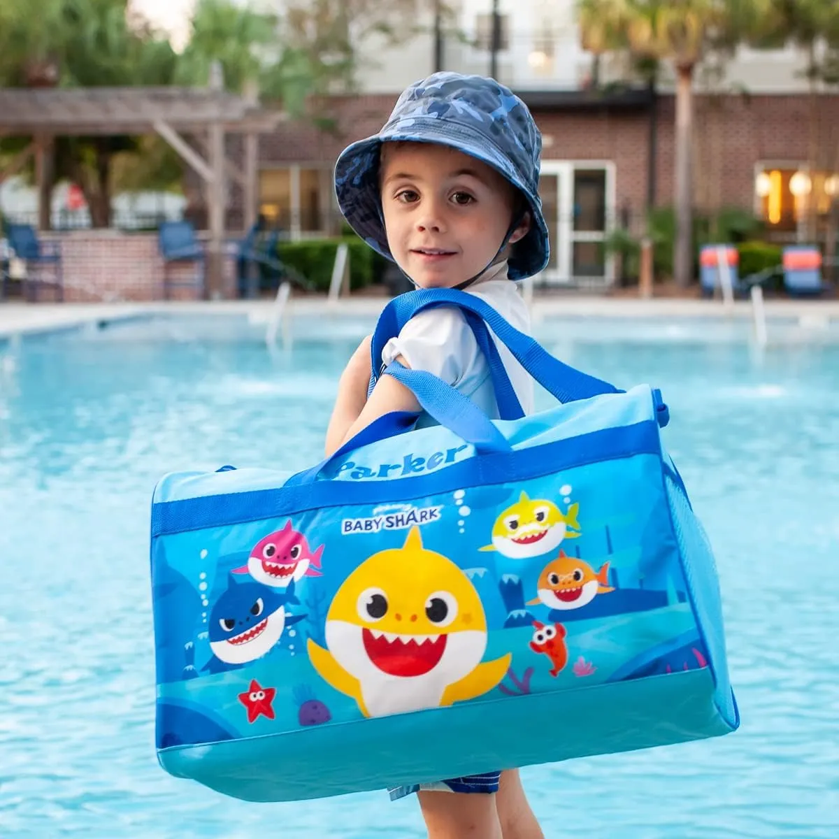 Personalized Licensed Kids Duffel Bag - Baby Shark