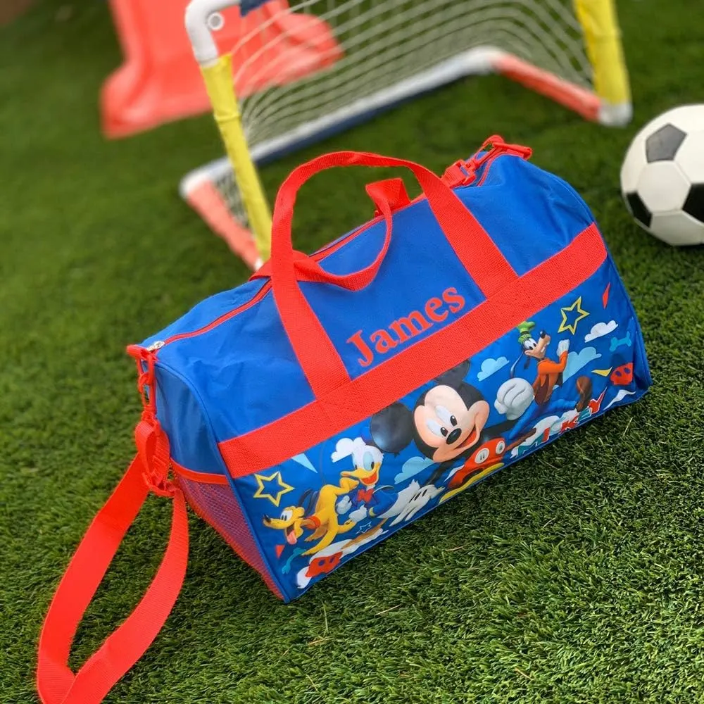 Personalized Licensed Kids Duffel Bag - Disney Mickey & Friends