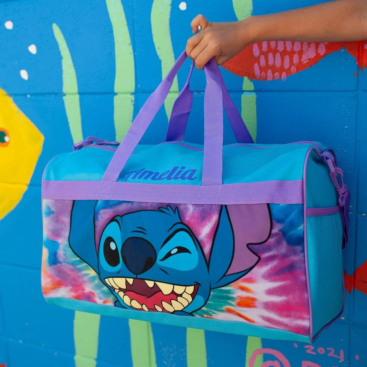 Personalized Licensed Kids Duffel Bag - Disney Stitch