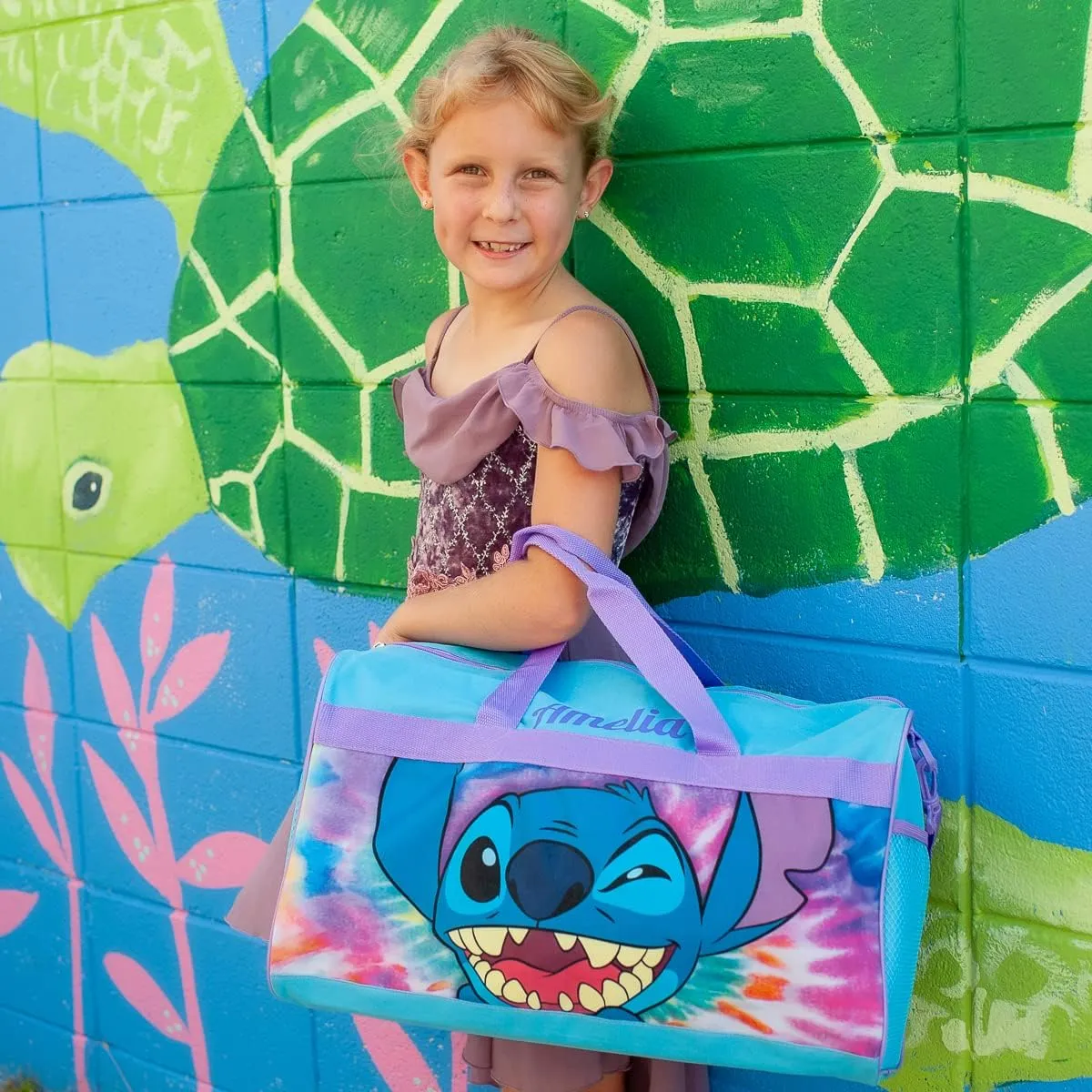 Personalized Licensed Kids Duffel Bag - Disney Stitch