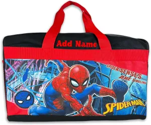 Personalized Licensed Kids Duffel Bag - Marvel Spiderman (NO SHOULDER STRAP)