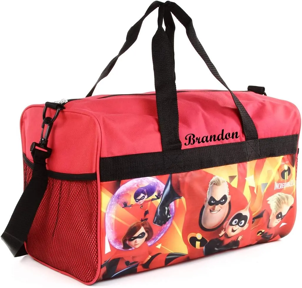 Personalized Licensed Kids Duffel Bag - The Incredibles