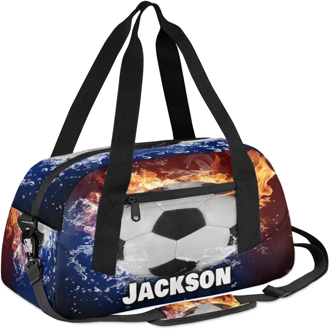Personalized Sport Duffle Bag for Boys Girls, Custom Football Theme 1Kids Duffle Bag Gym Bag with Name, Travel Duffel Bag Overnight Weekender Bag, Customized Kids Gifts