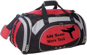 Personalized SportS Duffel Bag With Custom Name & Text - Martial Art Male