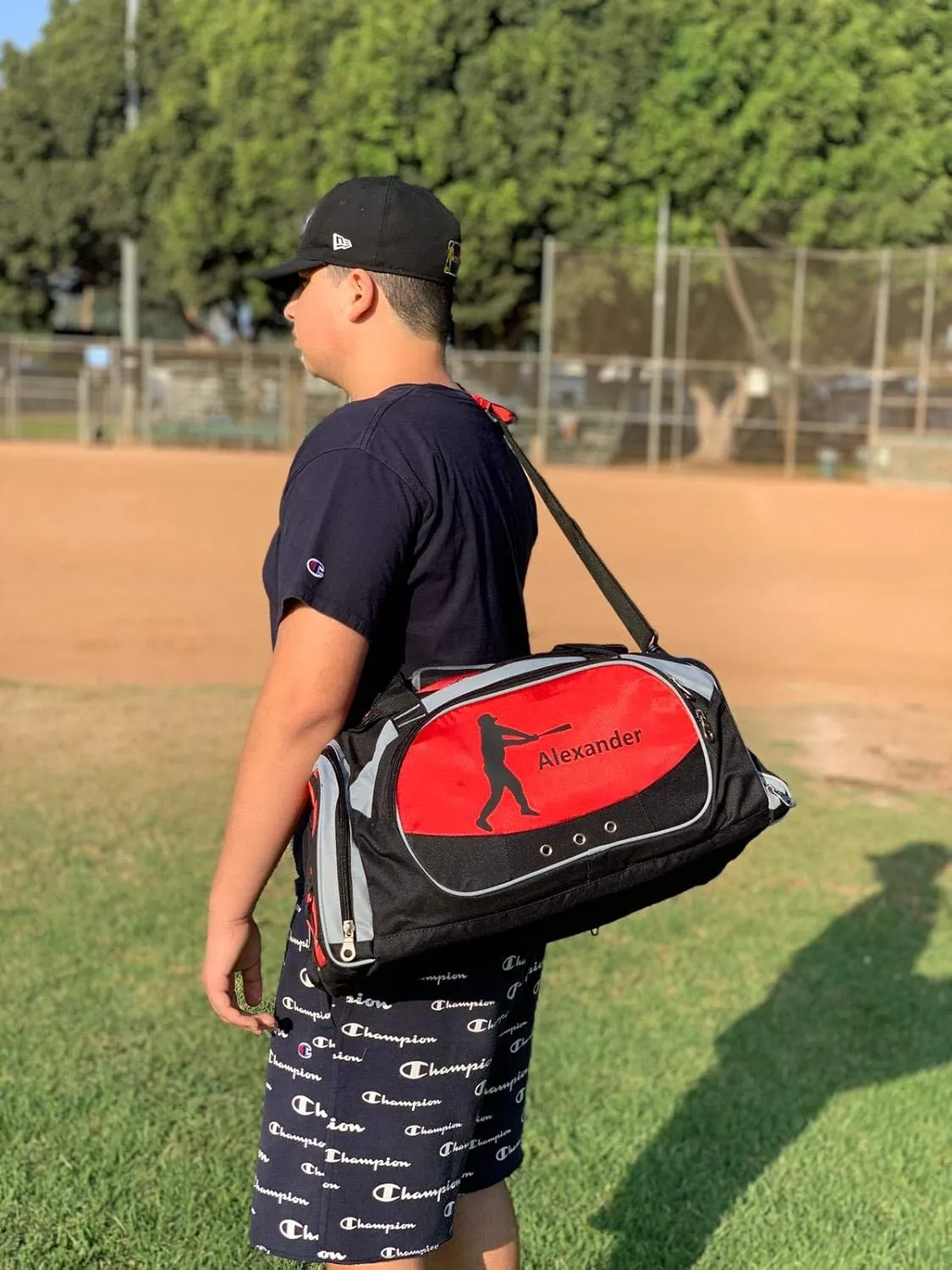 Personalized SportS Duffel Bag With Custom Name & Text - Martial Art Male