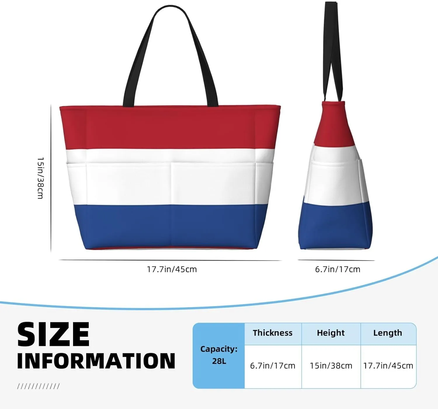 Peruvian Peru Flag Tote Bag With 8 Storage Pockets Top Zip Shoulder Bag Handbag For Travel Work Women