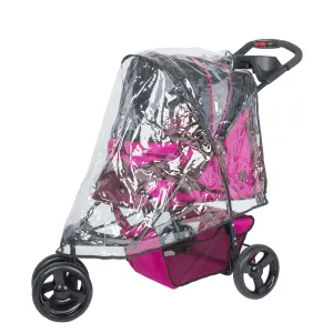 Petique PVC Rain Cover for Pet Stroller, Clear, One Size