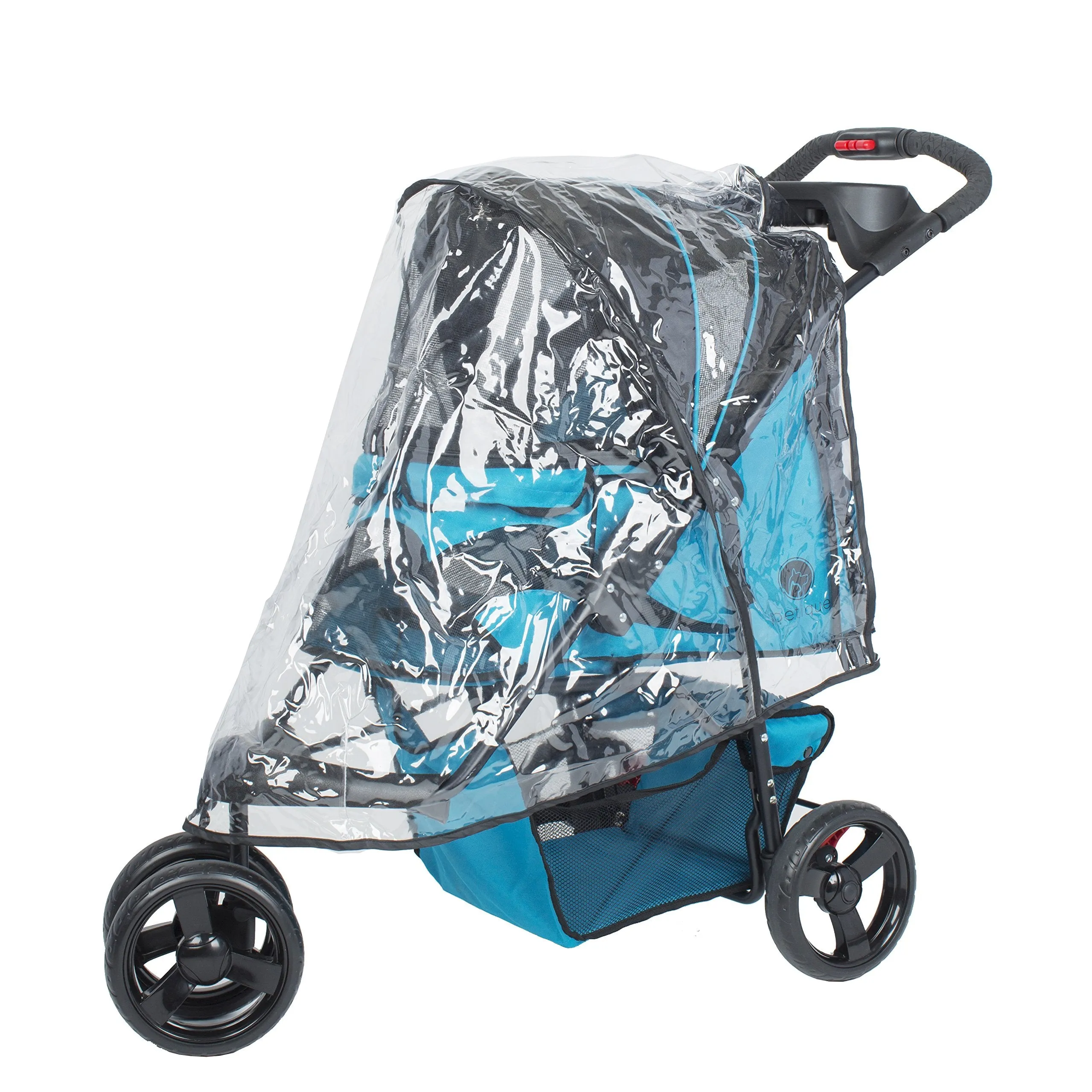 Petique PVC Rain Cover for Pet Stroller, Clear, One Size