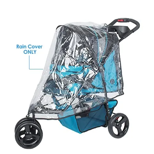 Petique PVC Rain Cover for Pet Stroller, Clear, One Size