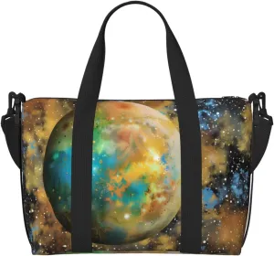 Phayah Cosmic Planet Crossbody Travel Bag Overnighter Duffel Bags Carry On Size Ideal For School Or Overnight Travel Bag