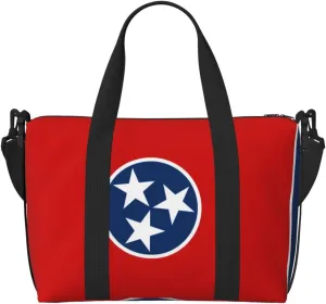 Phayah Tennessee State Flag Crossbody Travel Bag Overnighter Duffel Bags Carry On Size Ideal For School Or Overnight Travel Bag