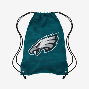 Philadelphia Eagles Big Logo Camo Drawstring Backpack