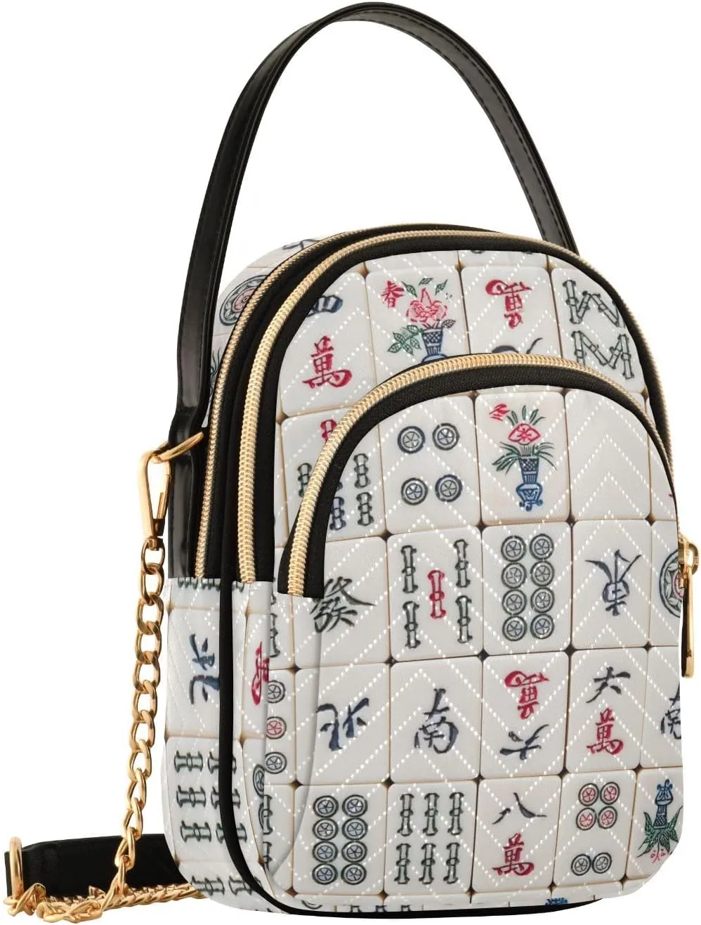 Phone Purses for Women Goats Casual Printing Shoulder Phone Purse Chain Purse for Women