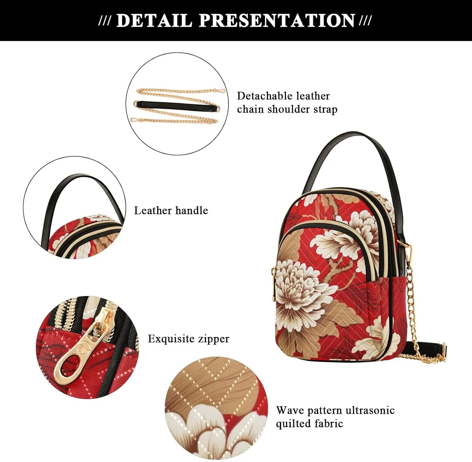 Pizza on Blue Women Crossbody Handbags, Handbag Crossbody with Removable Strap, Small Shoulder Bag for Women
