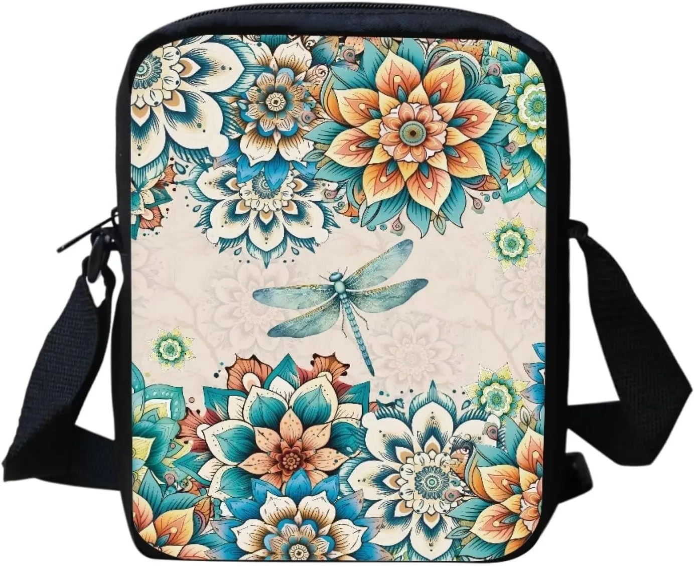 Poceacles Messenger Bag for Women Crossbody Purse Zipper Travel Mini Shoulder Bags with Adjustable Strap