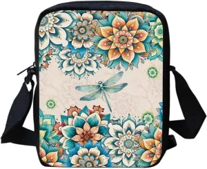 Poceacles Messenger Bag for Women Crossbody Purse Zipper Travel Mini Shoulder Bags with Adjustable Strap