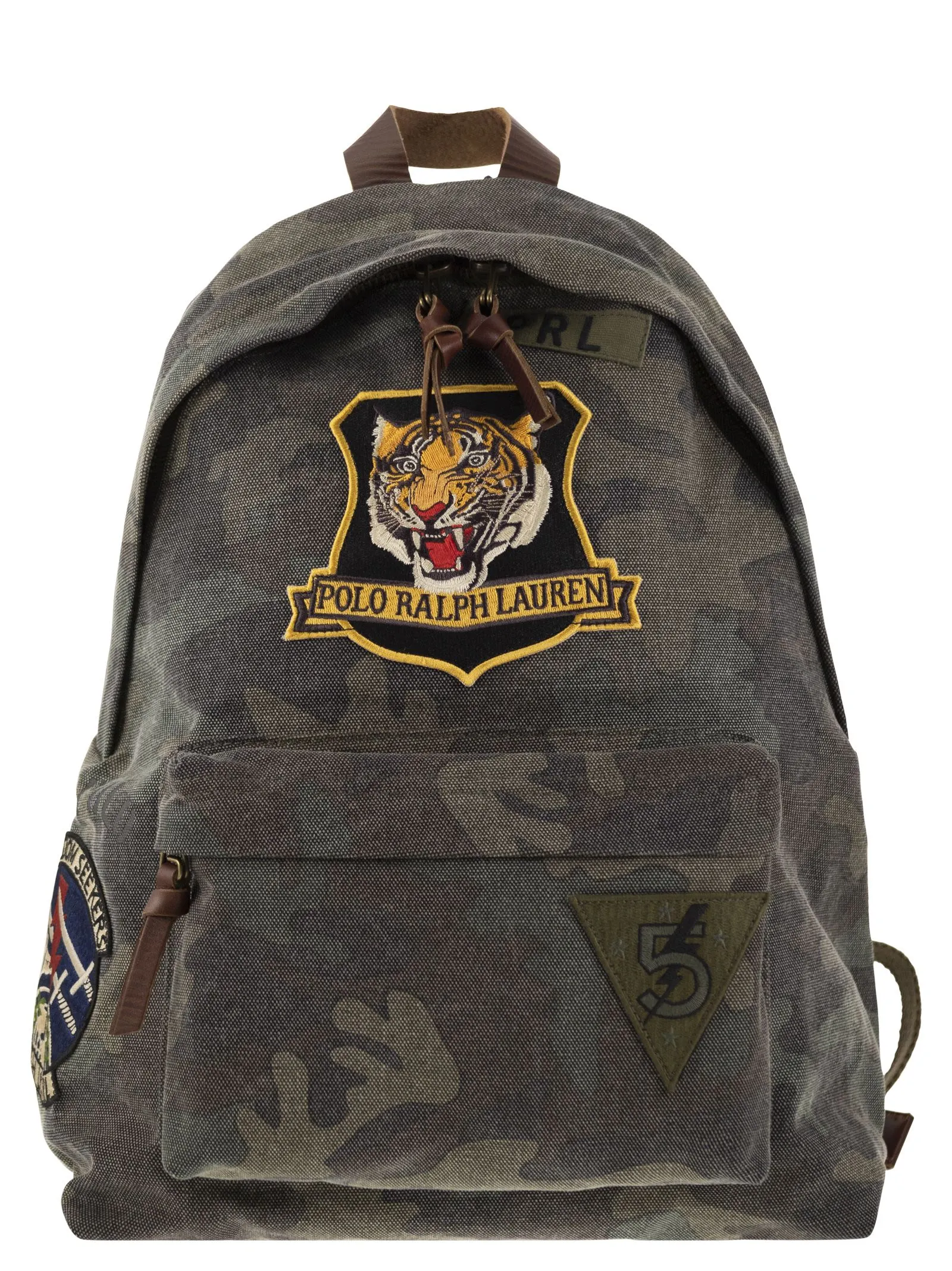 Polo Ralph Lauren Camouflage Canvas Backpack With Tiger