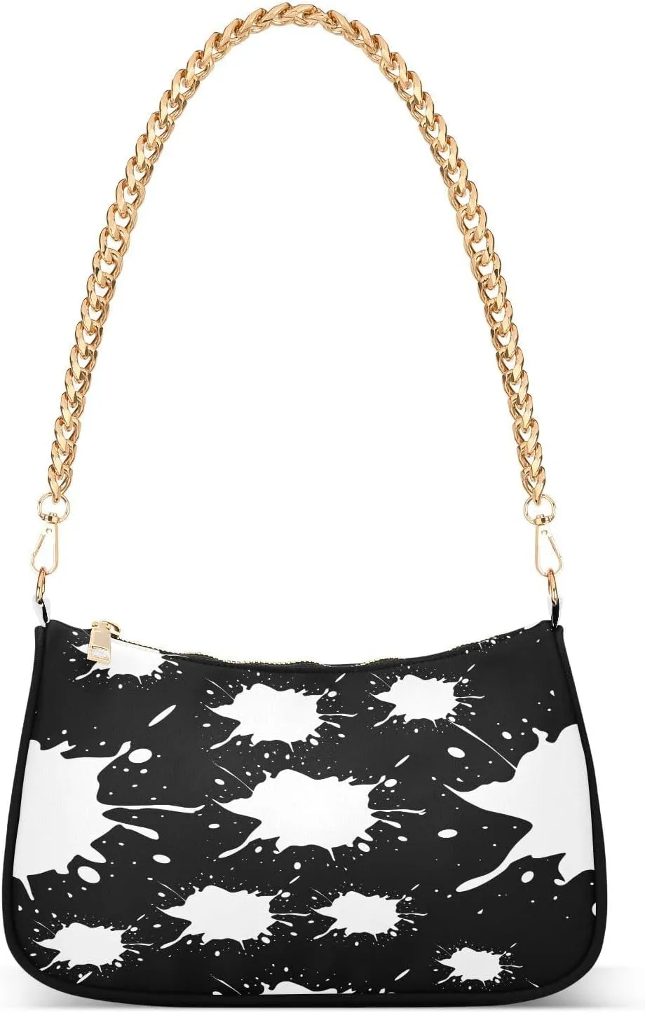 Polyester Shoulder Purses for Women,Fashion Shoulder Bag Purse Womens Crescent Crossbody Bag