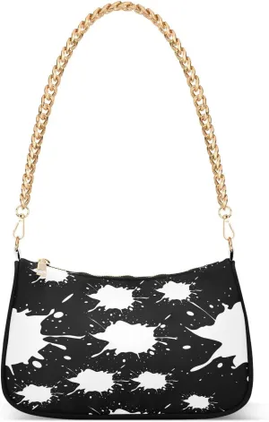 Polyester Shoulder Purses for Women,Fashion Shoulder Bag Purse Womens Crescent Crossbody Bag