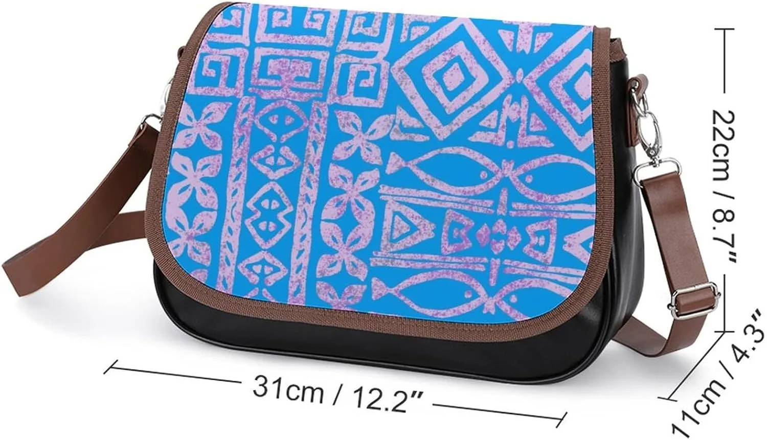 Polynesian Women'S Crossbody Bag Multi-Functional Work And Travel Bag Fashionable Youth Small Bag Customized