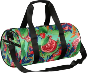 Pomegranate Strawberry Sports Gym Bag Duffel Bags Workout Lightweight Shoulder Weekender Bag Travel Duffel Bag for Men Women(Pomegranate)