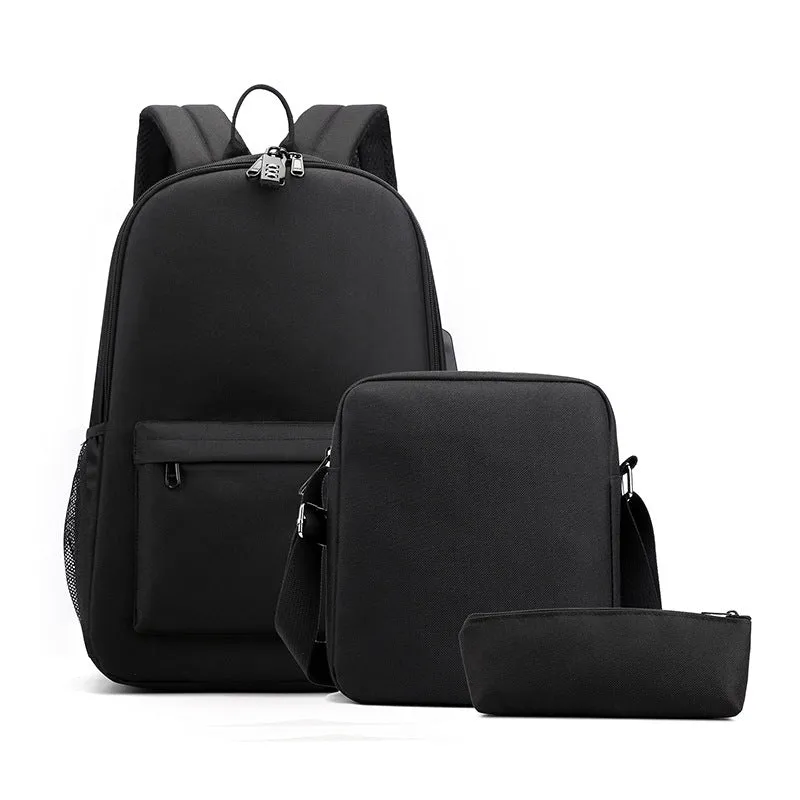 Popular Convenient Charging Two-piece Pencil Computer Backpacks