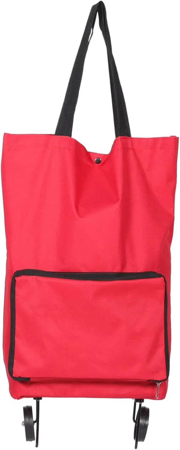 PRETYZOOM Portable Shopping Tug Bag Folding Tey Bag Tey Bag for Shopping Grocery Tey Bag Shopping Bag with Wheel