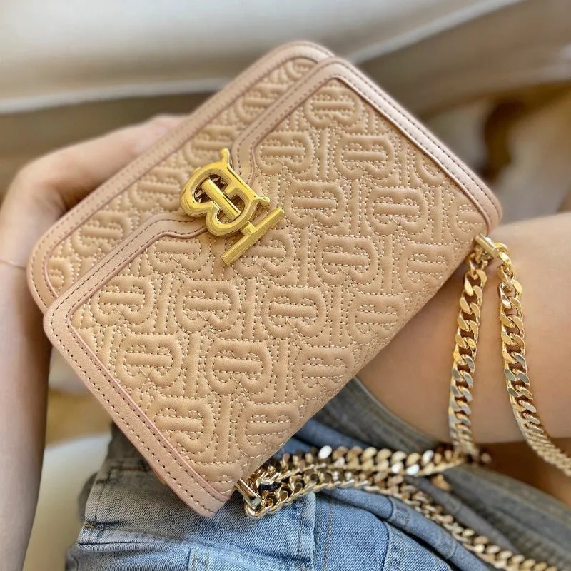 Protected Monogram Beige TB Bag ESMEE - Sturdy