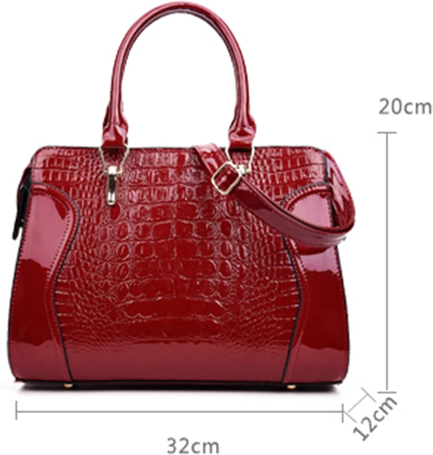 PU Leather Messenger Bags Handbags Crossbody Bags Ladies Tote Retro Alligator Pattern Women Shoulder Bags
