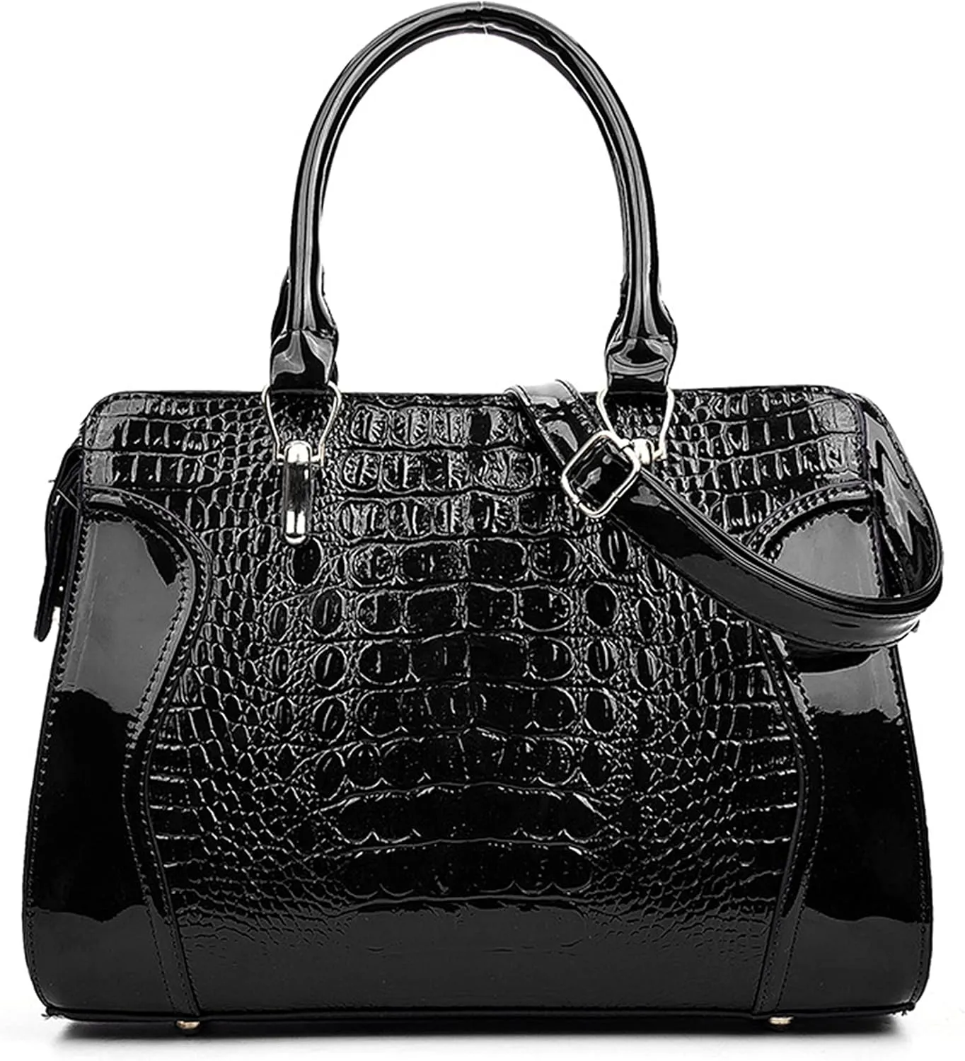 PU Leather Messenger Bags Handbags Crossbody Bags Ladies Tote Retro Alligator Pattern Women Shoulder Bags