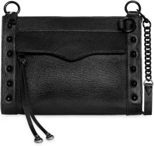REBECCA MINKOFF MAB Crossbody with Studs, Black Shellac Hardware