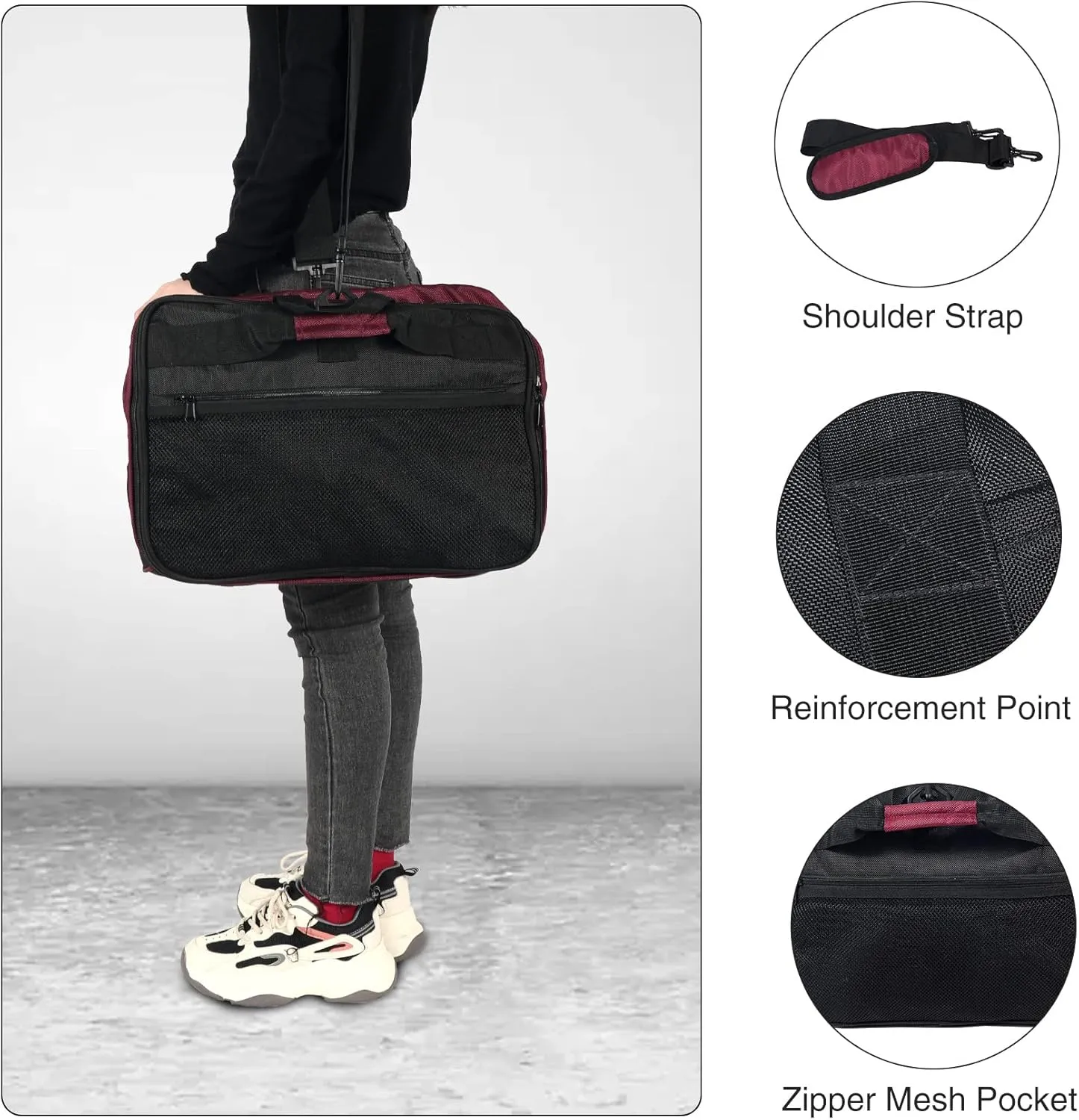 REDCAMP 85L/120L/140L Foldable Duffle Bag with Wheels, Large Travel Duffel Bag