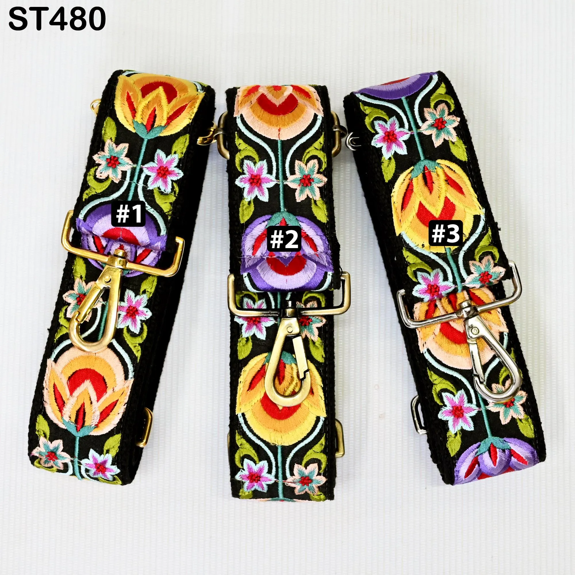 Replacement Handbag Bag Strap Gift for Holiday Season Embroidered Camera Strap Crossbody Strap for Purses Embroidery Adjustable Guitar Strap