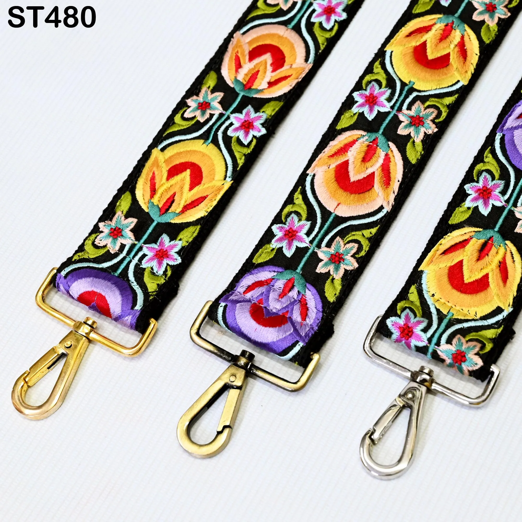Replacement Handbag Bag Strap Gift for Holiday Season Embroidered Camera Strap Crossbody Strap for Purses Embroidery Adjustable Guitar Strap