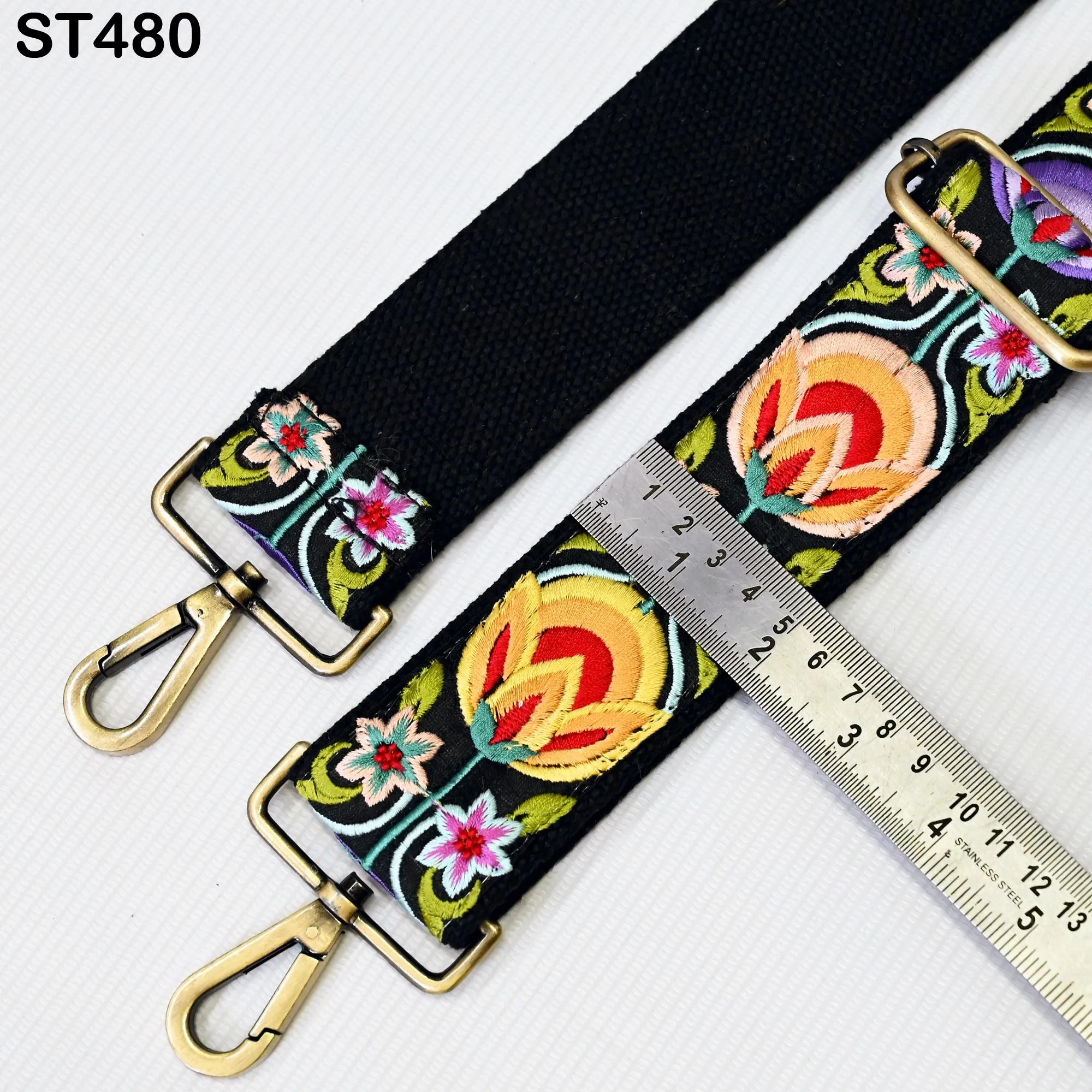 Replacement Handbag Bag Strap Gift for Holiday Season Embroidered Camera Strap Crossbody Strap for Purses Embroidery Adjustable Guitar Strap