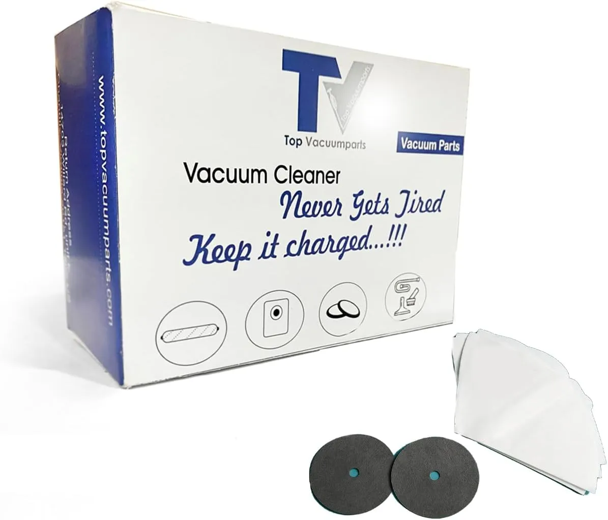Replacement Part for Filter Queen 36 Cones and 6 Filter Majestic Filter Queen Vacuum Bags # compare to part 5404012000
