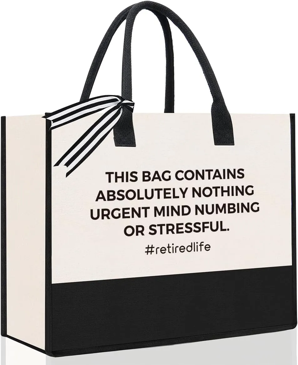 Retirement Tote Bag, Retirement Gifts for Women, Going Away Gifts for Coworker, Farewell Gifts for Coworkers Friends