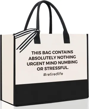 Retirement Tote Bag, Retirement Gifts for Women, Going Away Gifts for Coworker, Farewell Gifts for Coworkers Friends