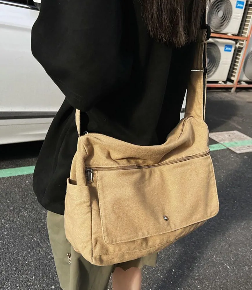 Retro Casual Canvas Shoulder Bags Women Hobo Crossbody Bag Purse Travel Tote Bags Handbags